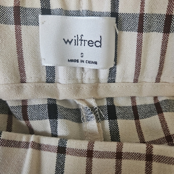 Wilfred Darontal Greyscale Isla Tartan Career Pant Size 0 - Picture 7 of 9